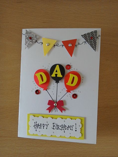 Happy Birthday Papa Cards Diy, Handmade Card For Father Birthday, Home Made Birthday Cards For Dad, Birthday Card Ideas For Papa, Greeting Card For Father Birthday, Happy Birthday Papa Card, Bday Card Ideas For Dad, Birthday Card Dad Diy, Happy Birthday Dad Cards Diy Handmade