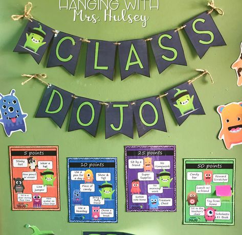 Points for homework turned in, etc Class Dojo Display, Classroom Dojo, Dojo Rewards, Dojo Points, Classroom Economy, School Giveaways, Class Dojo, Classroom Behavior Management, Teaching Career