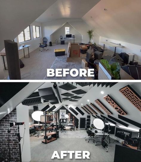 Modern Music Studio, Creative Ceiling Ideas, Ceiling Layout, Studio Ceiling, Dark Academia Interior, Ceiling Options, Recessed Lighting Fixtures, Studio Layout, 2022 Goals