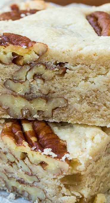 Butter Pecan Shortbread, Pecan Shortbread, The View From Great Island, Shortbread Recipe, Pecan Bars, Shortbread Bars, Pecan Cookies, Shortbread Recipes, Pecan Recipes