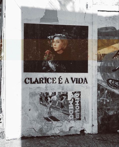 Clarice Lispector Brasil Aesthetic, Girl Thinking, Cool Posters, My Vibe, Urban Art, Vision Board, Literature, Poetry, In This Moment