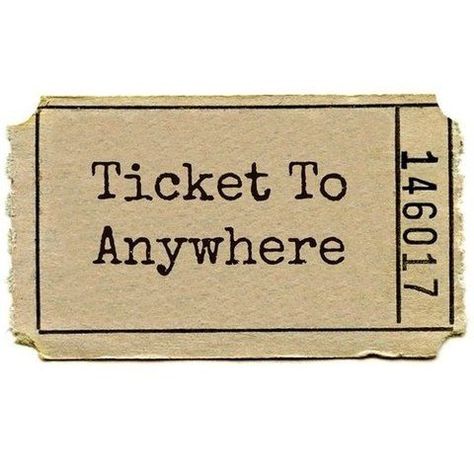 ticket to anywhere Ticket To Anywhere, Stary Papier, Kertas Vintage, طوابع بريد, ポップアート ポスター, Lev Livet, Bullet Journaling, Room Posters, Journal Stickers