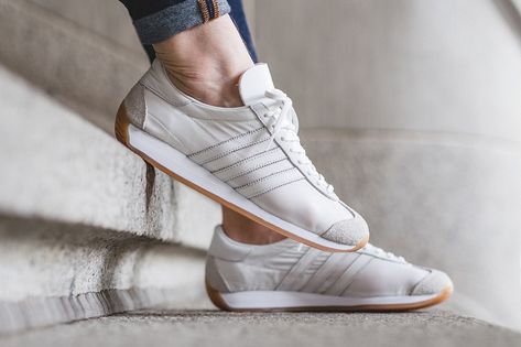 adidas-country-og-white-gum-3 Adidas Country Og, Athletic Attire, Adidas Country, Classic Adidas, Chic Sneakers, Fashion Forever, Rich Women, Shoe Inspiration, Trending Sneakers