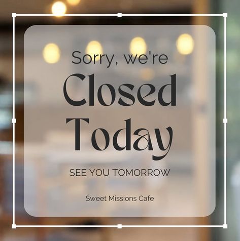 2 of our 3 staff are out today so we will need to be closed today. Sorry for the inconvenience. Thank you for your understanding!! Sorry We Are Closed Today, Sorry Were Closed, We Are Closed Today, Sorry We Are Closed, Were Closed, Close Instagram, Closed Today, Close Today, We Are Closed