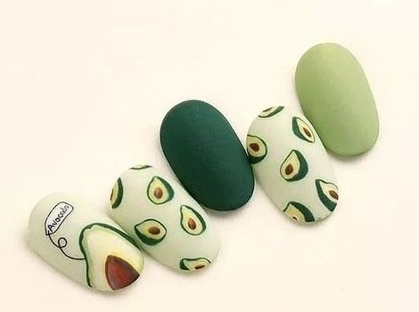 Coffin Nails Designs Summer, Food Nails, Nails Art Ideas, Best Nails, Green Nail Designs, Popular Nails, Square Acrylic Nails, Dream Nails, Coffin Nails Designs