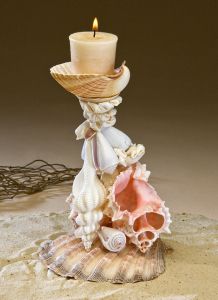 Seashell Gallery | Smith Cove Seashells & Crafts Seashell Candle Holder, Seashell Candles, Art Coquillage, Seashell Projects, Shells Diy, Shell Decorations, Shell Candles, Shell Crafts Diy, Sea Crafts