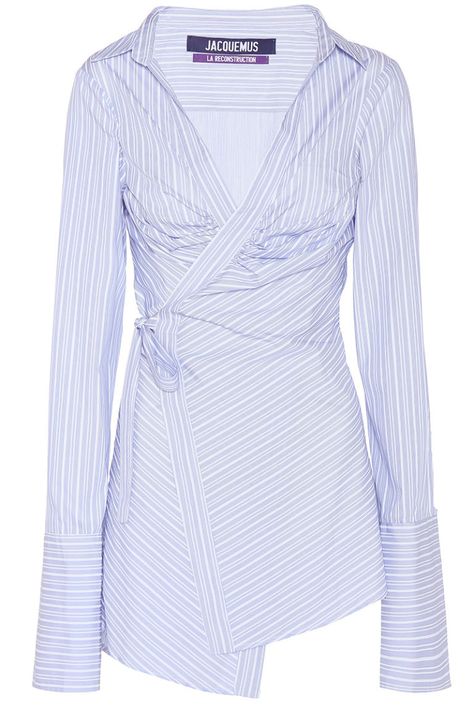 Sumer Style, Jacquemus Dress, Blue Colour Dress, Brunch Outfits, Classy Wear, Blue Cotton Dress, Wrap Dresses, Wrap Around Dress, Printed Cotton Dress