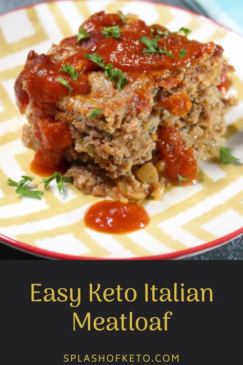 This easy keto Italian meatloaf is comfort food at its finest! This is an amazingly delicious, moist, and low carb dish that will always satisfy! Keto Italian Meatloaf, Eggless Meatloaf, Meatloaf Roll, Italian Meatloaf Recipes, Meatloaf Topping, Keto Meatloaf, Keto Italian, Italian Meatloaf, Keto Biscuits