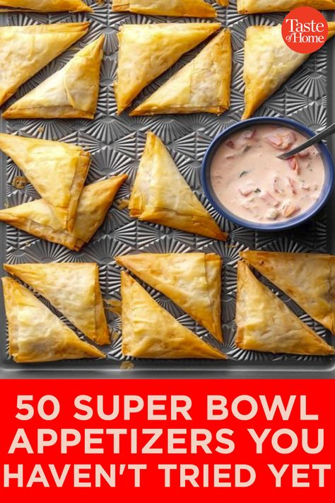 50 Super Bowl Appetizers You Haven't Tried Yet Super Bowl Sides, Super Bowl Dinner, Super Bowl Finger Foods, Super Bowl Party Menu, Thai Chicken Meatballs, Super Bowl Appetizers, Bacon Cheese Dips, Super Bowl Menu, Football Appetizers