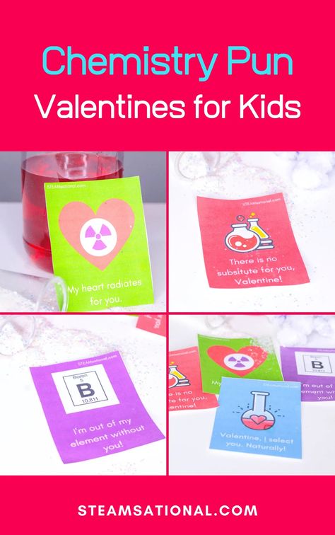 If you're looking for printable chemistry valentines puns, you've come to the right place. These chemistry valentines for kids are adorable and free! School Valentines Ideas, Chemistry Valentines, Ninja Turtle Valentines, Lego Engineering, Science Valentines, Chemistry Puns, Nerdy Valentines, Valentines Day Puns, Valentines Puns