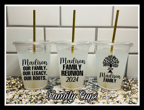 Family Reunion Party Favors, Family Reunion Decorations, Reunion Favors, Custom Party Cups, Family Reunion Favors, Family Reunion Gifts, Reunion Decorations, Reunion Party, Family Ornaments