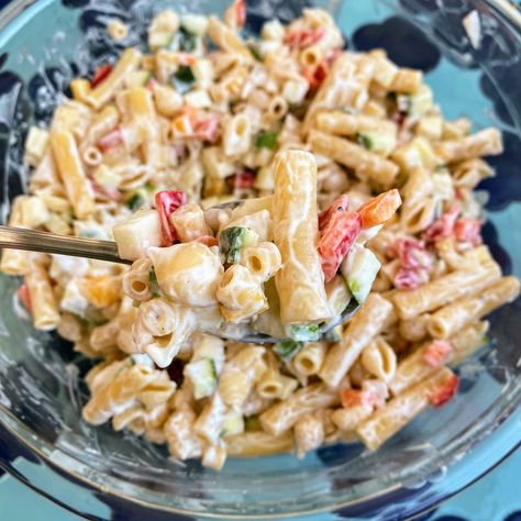 Ziti Pasta Salad, Macro Dinner, Summer Pasta Salad Recipes, Ziti Pasta, Ziti Recipes, Baked Ziti Recipe, Make Pasta, Sides Recipes, Easy Pasta Salad Recipe