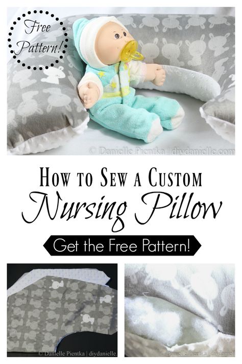 How to sew a custom nursing pillow, including a free pattern. #sewing #sewingpattern #pattern #baby Holiday Hand Towels, Easy Baby Blanket, Beginner Sewing Projects Easy, Sewing Pillows, Sewing Projects For Kids, Nursing Pillow, Diy Pillows, Sewing Projects For Beginners, Easy Sewing Projects