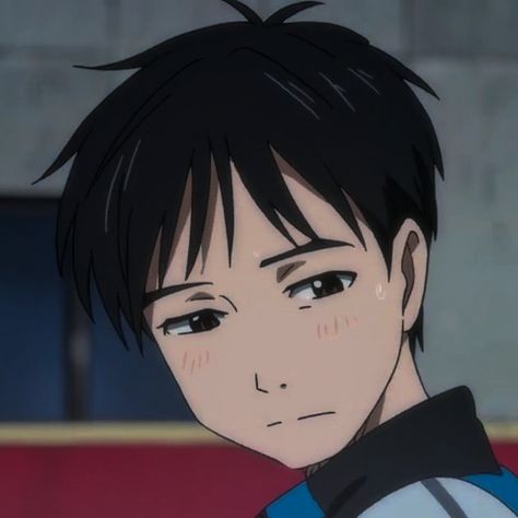 Yuuri Katsuki Icon, Yuri Katsuki Icon, Yuri On Ice Yuri Katsuki, Ice Icons, Ice Icon, Ice Aesthetic, Katsuki Yuri, Character Studies, Random Icon