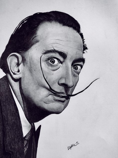 Dali Drawing, Dali Sketch, Salvador Dali Tattoo Design, Salvador Dali Tattoo Ideas, Salvador Dali Sketches, Salvador Dali Drawing, Salvador Dali Skull, Salvador Dali Self Portrait, Salvador Dali Tattoo