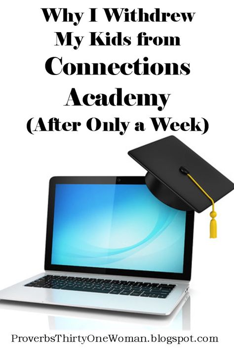 Why I Withdrew My Kids from Connections Academy after only one week Connections Academy, Online Homeschool, Online Academy, Virtual School, Proverbs 31 Woman, Learning Techniques, Good Student, Charter School, Math Facts