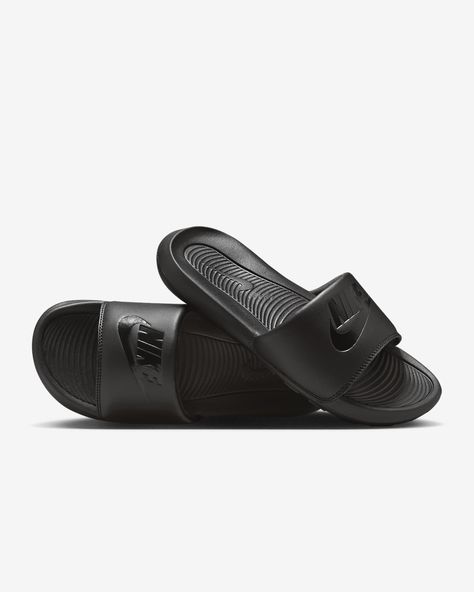 Nike Slides Black, Slides Nike, Nike Slippers, Knee Problem, Sitting On The Couch, Nike Slides, Womens Slides, Style Change, Shoe Collection