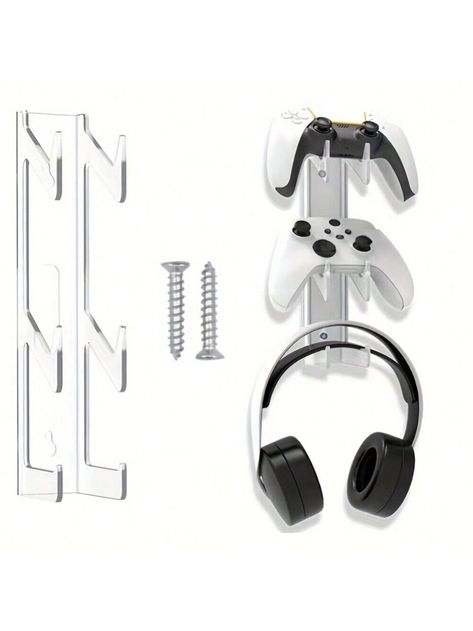 Universal Wall-Mounted Controller Holder Stand For PS5/PS4/Xbox/Switch, Fit For Controller & Headset Storage Rack Multicolor    PS     Games & Entertainment, size features are:Bust: ,Length: ,Sleeve Length: Game Controller Stand, Game Controller Holder, Controller Holder, Controller Stand, Gel Natural, Breast Tape Lift, Phone Screen Protector, Video Games Playstation, Sun Umbrella