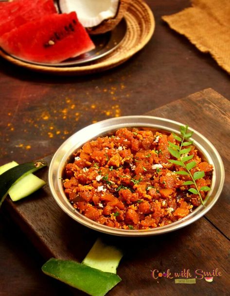 Watermelon Rind Recipes, Watermelon Recipe, Indian Side Dishes, Watermelon Rind, Recipes Indian, Watermelon Recipes, Fruit Salad Recipes, Curry Recipe, Indian Food Recipes Vegetarian