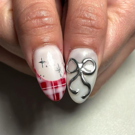 Gingham Nails, Cherry Nails, 3d Nail Art, Nail Artist, Nail Inspo, Summer Nails, Gingham, Gel Nails, Nail Designs