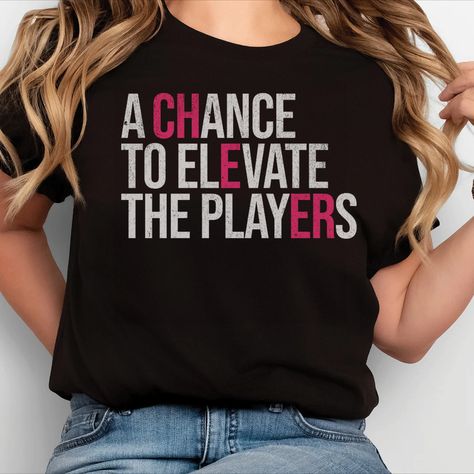 The "A Chance to Elevate the Players" Bella+Canvas 3001 Cheer T-Shirt is a motivational and stylish tee for cheerleaders and coaches alike. Featuring an inspiring quote, this trendy shirt makes a perfect gift for cheerleading competitions, team spirit events, or as a thoughtful cheer coach gift. With its comfortable fit and uplifting message, it’s ideal for practice, competitions, or simply celebrating the power of teamwork. Cheer Coach Quotes, Cheer Coach Gifts, Cheerleading Competition, Cheer Tshirts, Cheer Coach, Cheer Coaches, Coach Quotes, Coach Gift, Coach Gifts