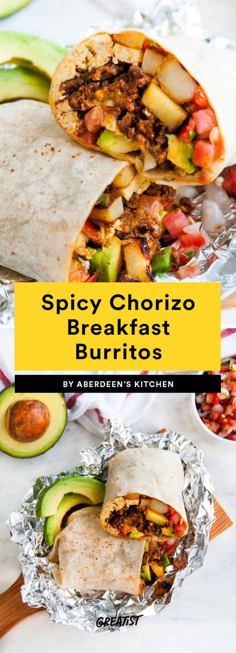 Breakfast Burritos Chorizo, Breakfast Burritos Frozen, Chorizo Breakfast, Breakfast Burritos Recipe, Favorite Breakfast Recipes, Breakfast Burrito, Burritos Recipe, Healthy Clean Eating, Paleo Breakfast