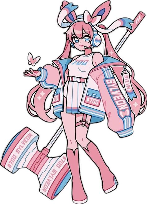 Sylveon Cosplay, Gijinka Pokemon, Pokemon Clothes, Miku Hatsune Vocaloid, Miku Cosplay, Really Cool Drawings, Pokemon Memes, My Little Pony Drawing, Pony Drawing