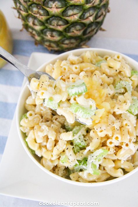 Pineapple Pasta Salad Pineapple Macaroni Salad, Macaroni Salad With Pineapple, Hawaiian Macaroni Salad With Tuna, Pineapple Pasta Salad, Pinapple Ham Pasta Salad, Hawaiin Pasta Salad, Hawian Style Macaroni Salad, Mexican Macaroni Salad, Deli Salads