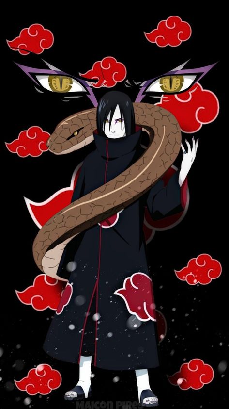 Akatsuki Wallpaper, Akatsuki Members, Orochimaru Wallpapers, Naruto Painting, Dragon Wallpaper, Dragon Wallpaper Iphone, Naruto Wallpaper Iphone, Anime Picture Hd, Ibis Paint X