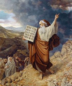 Ten commandments Monte Sinai, Image Of Jesus, Arte Judaica, Santi Cattolici, Franz Kline, Bo Bartlett, Bible Illustrations, Bible Characters, Bible History