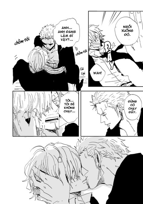 Nostalgia group: Doujinshi: Let me hear you [by Ano] Zoro X Sanji, One Piece Ship, One Peice Anime, Animation Art Character Design, One Piece Images, One Piece Comic, One Piece Pictures, Cat Nap, One Punch Man