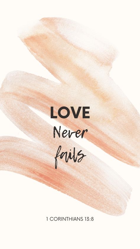 Little reminder that Love never fails and so is God in writing your best love story Your Love Never Fails, Best Love Stories, Love Never Fails, Love Always, Best Love, Fails, Love Story, Verses, Bible Verses