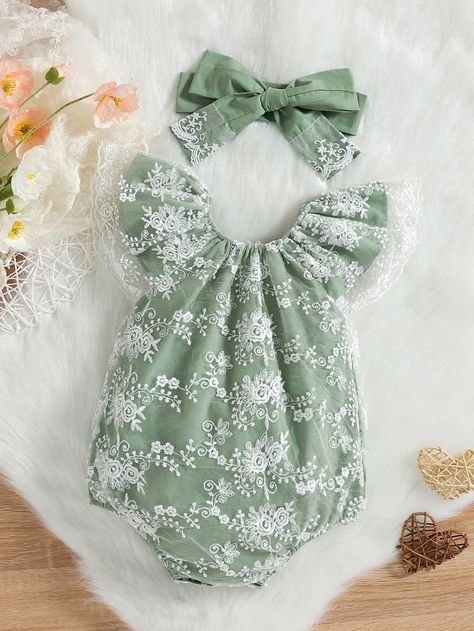 Newborn Girl Outfits, Baby Princess, Girl Onesies, Newborn Headbands, Elegant Flowers