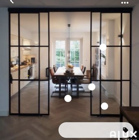 Room Divider Doors, Transitional Decor Kitchen, Glass Doors Interior, Sliding Glass Doors, 아파트 인테리어, Homecoming Nails, Glass Doors, House Inspo, 인테리어 디자인