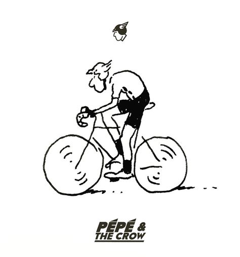 Bike Illustration Design, Cycling Illustration, Bike Drawing, Bike Illustration, Cycling T-shirt, The Crow, Sam Smith, Bike Rider, Graffiti Wall