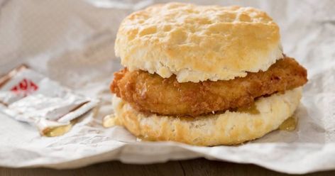 The Chick Fil-A Secret Menu Breakfast Biscuit You Need To Know Chic Fil A Biscuit Recipe, Chickfila Biscuit Recipe, Chick Fil A Biscuit Recipe, Chicken Biscuit, Scratch Cooking, Spicy Chicken Sandwiches, Breakfast Biscuits, Waffle Fries, Secret Menu