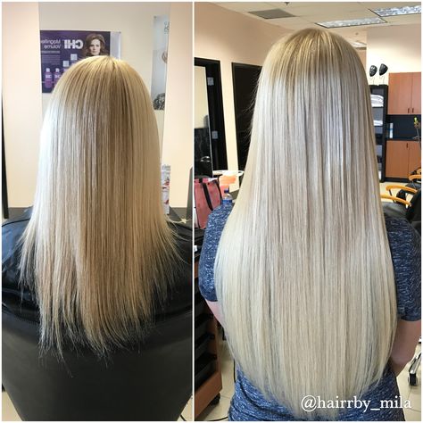 Blond Extensions - Beauty Locks Extension services - before and after. Beautiful  long hair.   Located in Miami Beach - we provide tape in extensions, micro-bead, keratin fusion, re-usable extensions. We also do color, blow outs and cuts. Blond Extensions, Wedding Hair Blonde, Blonde Wedding Hair, Blonde Extensions, Hair Extensions Before And After, Hair Extension Salon, Sew In Hair Extensions, Colored Hair Extensions, Natural Hair Extensions