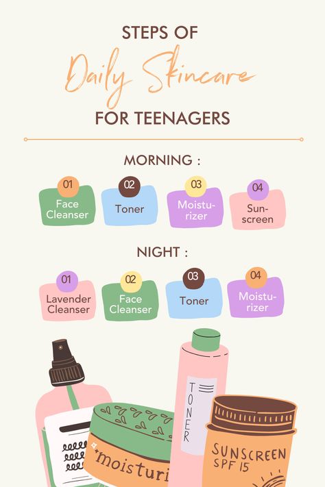 Teen Skincare Routine, Beginner Skin Care Routine, Teen Skincare, Simple Skincare Routine, Grooming Tips, Skin Care Order, Affordable Skin Care, Skin Care Steps, Skin Care Routine Steps