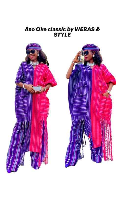 Latest classy Aso Oke designs Aso Oke, Asos, Two Piece, Pants, Pattern, How To Wear, Design, Trousers