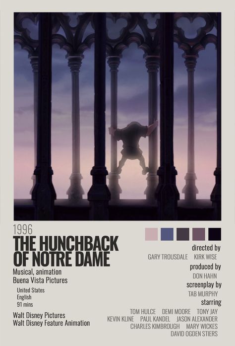 Hunchback Of Notre Dame Aesthetic, Mary Wickes, David Ogden Stiers, Tom Hulce, Kevin Kline, The Hunchback Of Notre Dame, Film Cover, Hunchback Of Notre Dame, Animation Inspiration