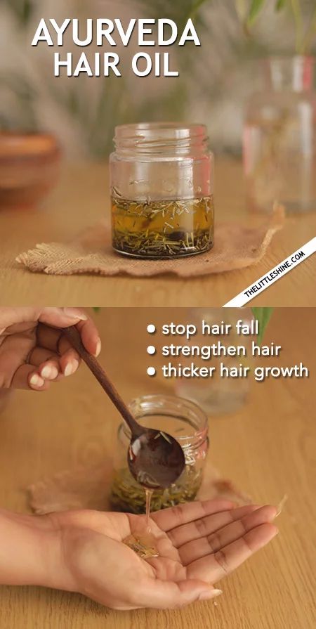 Ayurvedic hair oils are herbal extracts made with all-natural ingredients that can help work at hair root level by promoting blood circulation in the scalp Ayurvedic Hair Growth Oil Recipe, Ayurveda Hair Growth, Diy Scalp Oil, Ayurvedic Recipes For Hair, Bathing Culture, Ayurvedic Hair Growth, Ayurveda Hair, Hair Formulas, Ayurvedic Hair Care