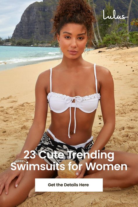 Looking for a cute swimsuit to make a statement this summer? Shop our favorite swimwear trends and score your perfect fit for 2024. Cute Swimsuits For Women, Swimming Suits For Women, Trending Swimwear, Mario Funny, Tie Swimsuit, Swimsuit Trends, Swimsuits For Women, Perfect Swimsuit, Swimwear Trends