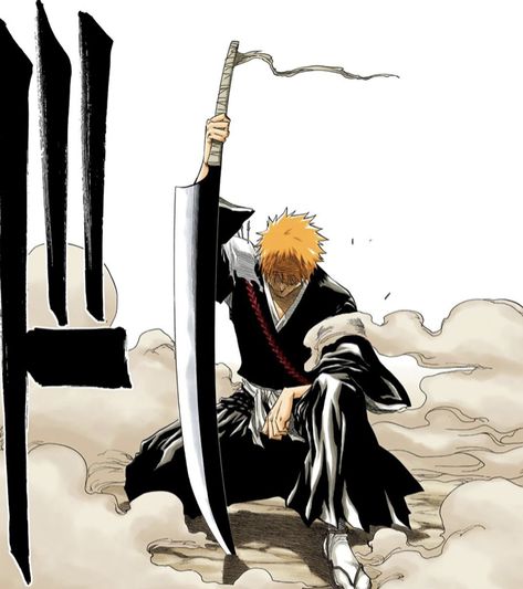 Bleach Ichigo Bankai, Bleach Tattoo, Orihime Bleach, Ichigo Kurosaki Wallpaper, Ichigo Manga, Bleach Pictures, Ichigo Y Rukia, Soul Society, Byakuya Kuchiki