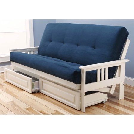 Futon Diy, Wood Futon, Wood Futon Frame, White Futon, Queen Futon, Futon Living Room, Full Size Futon, Futon Cushions, Futon Frames