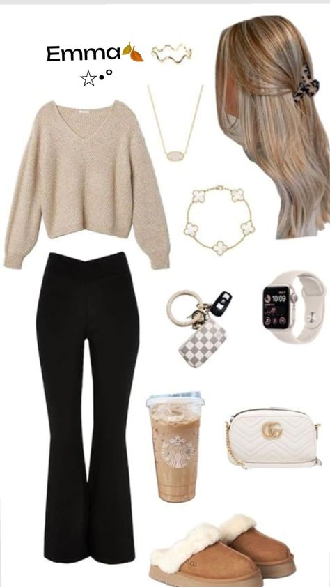 Fall outfits🍁🍂🖤🖤 Stile Blair Waldorf, Adrette Outfits, Preppy Fall Outfits, Fest Outfits, Casual Preppy Outfits, Cute Lazy Day Outfits, Trendy Outfits For Teens, Cute Outfits For School, Cute Preppy Outfits