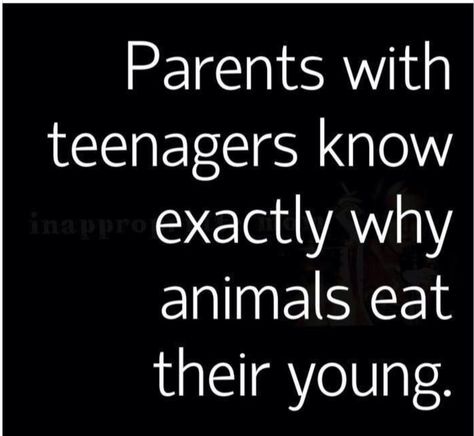 Parents with teenagers know exactly why animals eat their young!!!!😅😅😅 Funny Teenager Quotes Parents Hilarious, Raising Teenagers Quotes, Raising Teenager Quotes, Raising Teenagers Humor, Parenting Teens Humor, Parenting Comics, Funny Parenting, Teenager Humor, Raising Teenagers