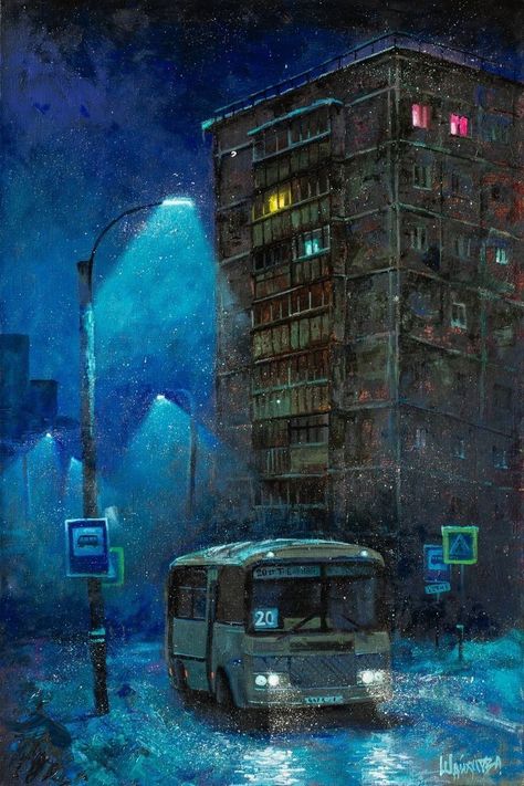 City Night, Playlist Covers, Post Apocalypse, Cool Wallpapers Art, Russian Art, City Aesthetic, Funky Art, City Art, Wallpaper Aesthetic