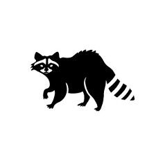 Raccoon Stencil, Raccoon Silhouette, Line Dance Party, Raccoon Logo, Sketches Animals, Raccoon Illustration, Illustration Forest, Raccoon Tattoo, Art Noir