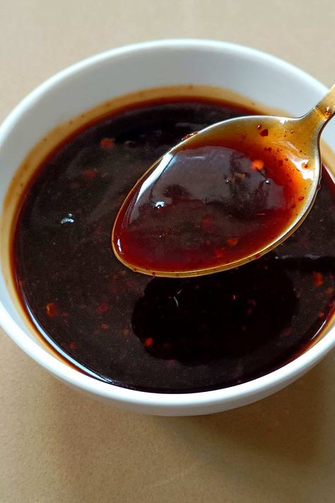 Asian Zing Sauce Recipe - Spoons Of Flavor Asian Zing Sauce Recipes, Asian Zing Sauce, Asian Sauce Recipes, Wing Sauces, Chinese Sauces, Vietnamese Recipe, Asian Dipping Sauce, Asian Sauces, Korean Bbq Sauce