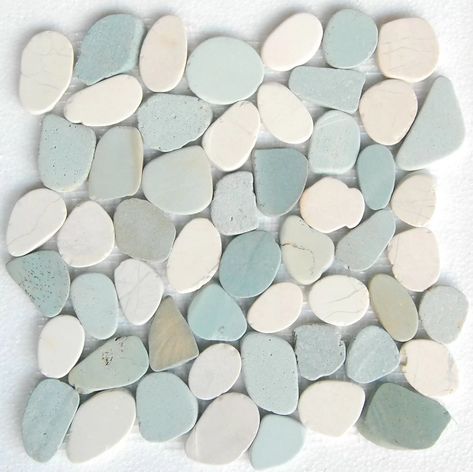 Pebble Mosaic Tile, Natural Stone Mosaic, Pebble Tile, Stone Mosaic Tile, Pebble Mosaic, Bedroom Bliss, Pebble Stone, Fireplace Makeover, Mosaic Flooring